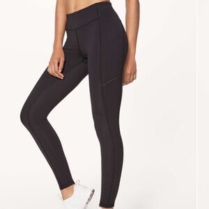 Black Lululemon Speed Up Tight. Size 6.